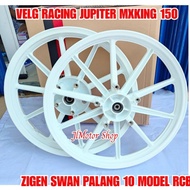 PELEK VELG RACING MODEL RCB JUPITER MX KING 150 PALANG 10 V ROSSI - VELG RACING ZIGEN SWAN JUPITER VROSSI JUPITER Z MX LAMA VEGA PALANG 8 ZIGEN SWAN PALANG 10 MODEL RCB VROSSI PUTIH GOLD