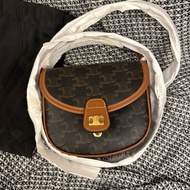 CELINE 老花迷你馬鞍包