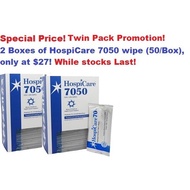 HospiCare 7050 Wipes 50s x2 (Twin Pack Promotion!)