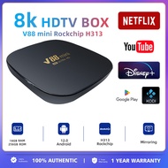 Smart  TV 8K V88 Android12.0  5G+ Free Channel