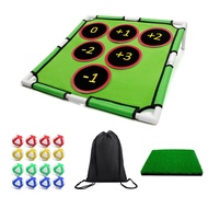 Backyard Golf Game Play Set with 16 Golf Balls Putting Mat Casual Home Golf Chipping Practice Game f