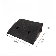 Yellow Rubber Slope Pad Traffic Safety Protection Speed Bump Step Pad Curbs Climbing Slope Pad 14cm