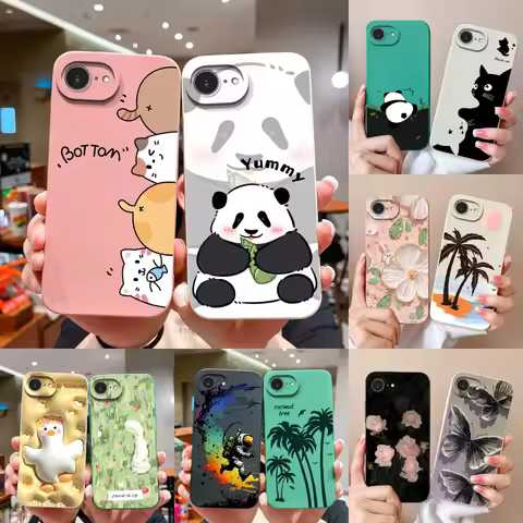For iPhone 16E/iPhone SE 2025 Phone Case Trendy Design Soft Liquid Silicone Bumper For iPhoneSE 4 Fu