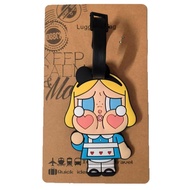 [First Use Re-Pay] Luggage Anti-Lost Tag Cute Cartoon Crying Baby Luggage Tag Suitcase Check-In Boar