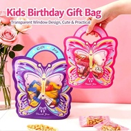 5pcs Butterfly Lootbag Kraft Paper Bag Giveaway For Party Girls Birthday Gift Bag Souvenir Gift Bags