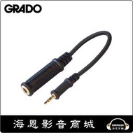 【海恩數位】GRADO 美國 小轉大接線 3.5㎜插頭→6.3㎜母座 編織網包覆