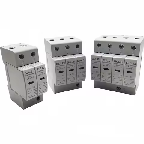 AC SPD 2P 3P 4P 20ka 40ka 60ka AC275v 385V 420v House Lightning Surge Protector Protection Low-volta