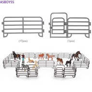 ASBOYSS Simulation Farm Ranch DIY Fence, DIY Farm Fence Accessories Simulation Ranch Fence, Miniatur