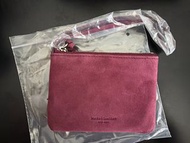 Bucks & Leather Suede Red Pouch 韓國猄皮小袋