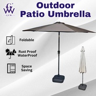 GVW Payung Lipat Payung Camp Payung Niaga Patio Umbrella Tent Khemah Camping Waterproof Camping Tent
