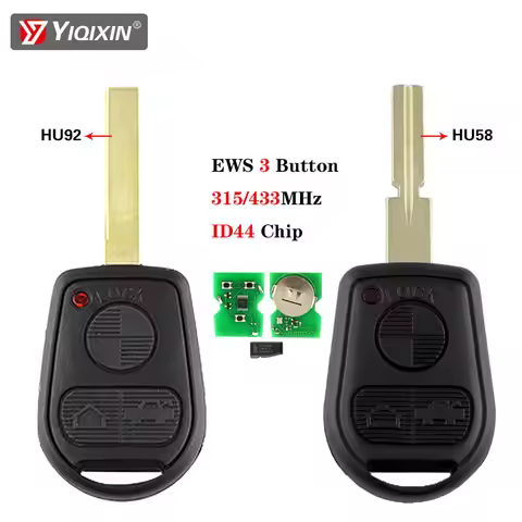 315/433Mhz ID44 PCF7935 Chip Remote Car Key For BMW Z3 E46 E39 E34 E31 E32 E36 E38 Z3i Z4 E30 3 Butt