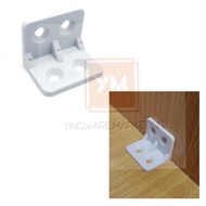 L shaped corner plastic shelf bracket holder support fastener screw for cabinet cupboard furniture