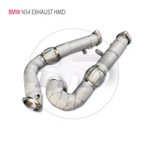 Downpipe For BMW Z4 E89 N54 Engine 3.0T 2008-2012 with Heat Shield HMD Exhaust System Performance Qu