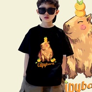 Short Sleeve For Kids Bullas Tshirt Funny Capybara Cabernet 100cm-150cm