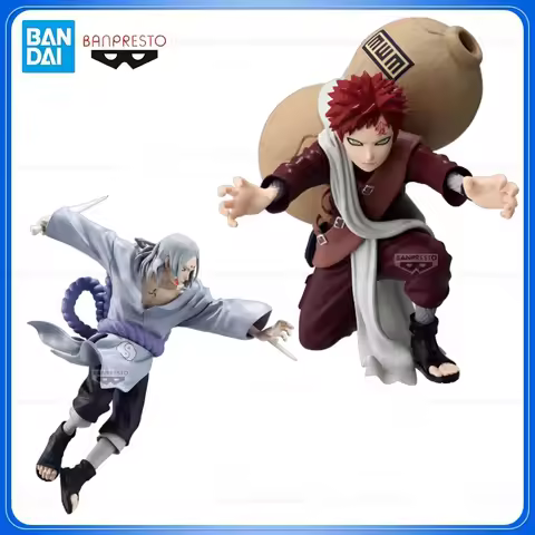 Bandai In Stock Banpresto Original Vibration Stars Anime Naruto Kimimaro Gaara Action Figures Model 