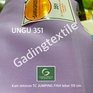 ( per setengah meter ) Kain tetoron JUMPING FISH SARIWARNA meteran lebar 115 cm bahan spanduk pecel 