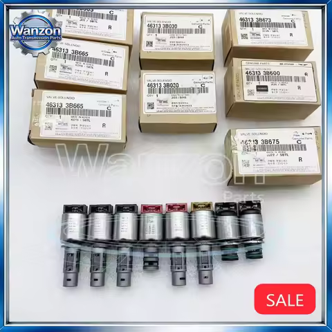 A6MF1 A6MF2 A6LF1/2/3 6AT Transmission Solenoid Kit 8PCS For Hyundai Sonata Kia Sorento Chevrolet i3