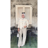 Jackett softjeans floral embroidery J16 fx A