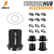 B3RACEX Thunder hub FreeHub HG 6 Pawls 3 Teeth Hub Stopper Cassette Hub Part Freehub Pawl Spring