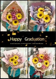 畢業業花束 送禮花束 謝師宴花束 生日禮物 母親節禮物 情人節花束 情人節禮物 香皂花 香皂花束 乾花 乾花束 生日花 永生花