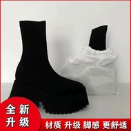XY^Retro Elastic Socks Boots Women2023New Niche Muffin Platform Thin Skinny Boots Height Increasing Small Dr. Martens Bo