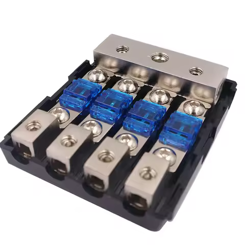 Zinc Alloy Nickel Plating Mini Fuse Holder Stereo Audio AFS Fuse Holder Power Distribution Block Fus