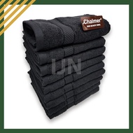 Chalmer Black Salon Towel Black Thick 35x80 Salon Towel Dozens of Salon Towels IJN
