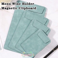 IYUSENSS6W 1pc File Folder, Suede PU Leather Menu Wine Holder, Multi-functional A4/A5/A6/A7/B5 with 