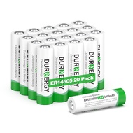 3.6 Volt Lithium Battery AA ER14505 2400mAh Batteries Double A Batteries 20 Pack
