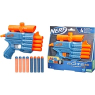 Nerf Elite 2.0 Prospect QS-4 Blaster, 8 Official Nerf Elite Darts, 4-Dart Blasting, Non-Removable Targeting Scope