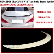 MERCEDES-BENZ CLA-CLASS W117 AM STYLE TRUNK SPOILER CLA180 CLA200 CLA220 CLA250 ABS SKIRT LIP BODYKI
