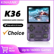 K36 Retro Handheld Game Console 500 Nit 3.5 Inch Ips Screen With 16000 Video Games Emulator For Ps1/
