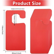 GLOBLELAND 30Pcs Plastic Door Knob Hangers Signs PVC Blank Door Signs Do Not Disturb Door Hanger Sig