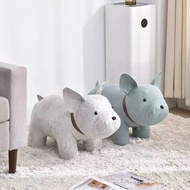 【kline】Children's Cartoon Stool Animal Stool Household Shape Low Stool Solid Wood Animal Lazy Shoe C
