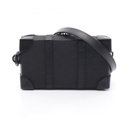 【二手】LOUIS VUITTONSoft Trunk 皮夾單肩包 M80224 黑色皮革 Soft Trunk 皮夾 男士二手 A