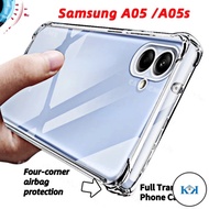 NE Samsung A05 A05S Airbag Clear Phone Case For Samsung Galaxy A 05 A05S SamsungA05 05A S 4G 5G 2023