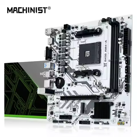 MACHINIST B450 Motherboard AMD Processor Dual-channel DDR4 Memory AM4 Mainboard M.2 NVME (Supports R