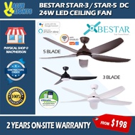 [Climate Voucher] Bestar Star-3 Star-5 Wifi Enabled Smart DC Ceiling Fan with 24W Tri-Tone LED Light