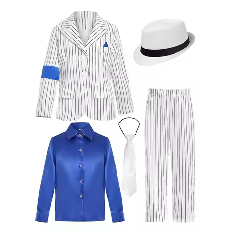 Costume De Danseur Et Chanteur Jackson Pour Garçons, Tenue De Scène Moonwalk, Déguisement De Superst