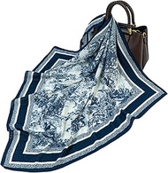 Women's Breathable Scarf, Velvet-like texture & Bio-Fabric Technology, 3D layered printing,Azure Mem