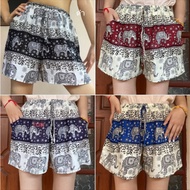 Shorts Elephant Pattern/Women's /