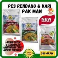 PES RENDANG & PES KARI DAGING/IKAN PAK MAN COOKING PASTE LOCAL FOOD