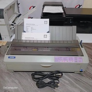 เครื่องพิมพ์ดอทเมตริกซ์ Epson LQ-2090 ขนาด A3มือสองพร้อมใช้งานใช้สำหรับออกบิล  เครื่องปริ้นหัวเข็ม ลอกลายสัก ปริ้นกระดาษต่อเนื่อง 5 Copy As the Picture One