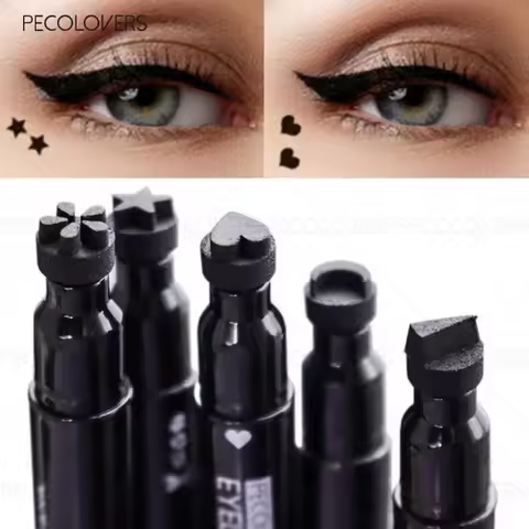 Stamp Eyeliner, Various Stamp Shapes, Double-ended Eyeliner, Quick Drying, Liquid Eyeliner, Eye Make