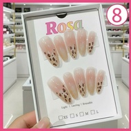(8) Nailbox designs 10 cat eye kitty leopard nails - Rosa 6868