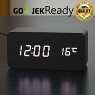 COD LED Wood Alarm Clock Digital Table Clock Alarm Clock Digital Clock Smart Clock