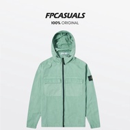 Stone Island Brushed Cotton Hooded Jacket Authentic By Certilogo (bkan supima)