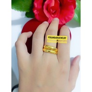 [accpekanbaru] 24k crystal plated ring + 24k gold plated