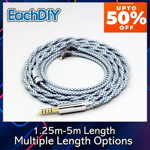OCC Pure 99% Silver Mix Shielding Graphene Earphone Cable For Etymotic ER4SR ER4XR ER3XR ER3SE ER2XR