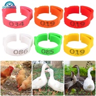 OPENMALL 100PCS Chicken Foot Ring Marker Adjustable Size 1-100 Number Poultry Leg Label Buckle Ring 